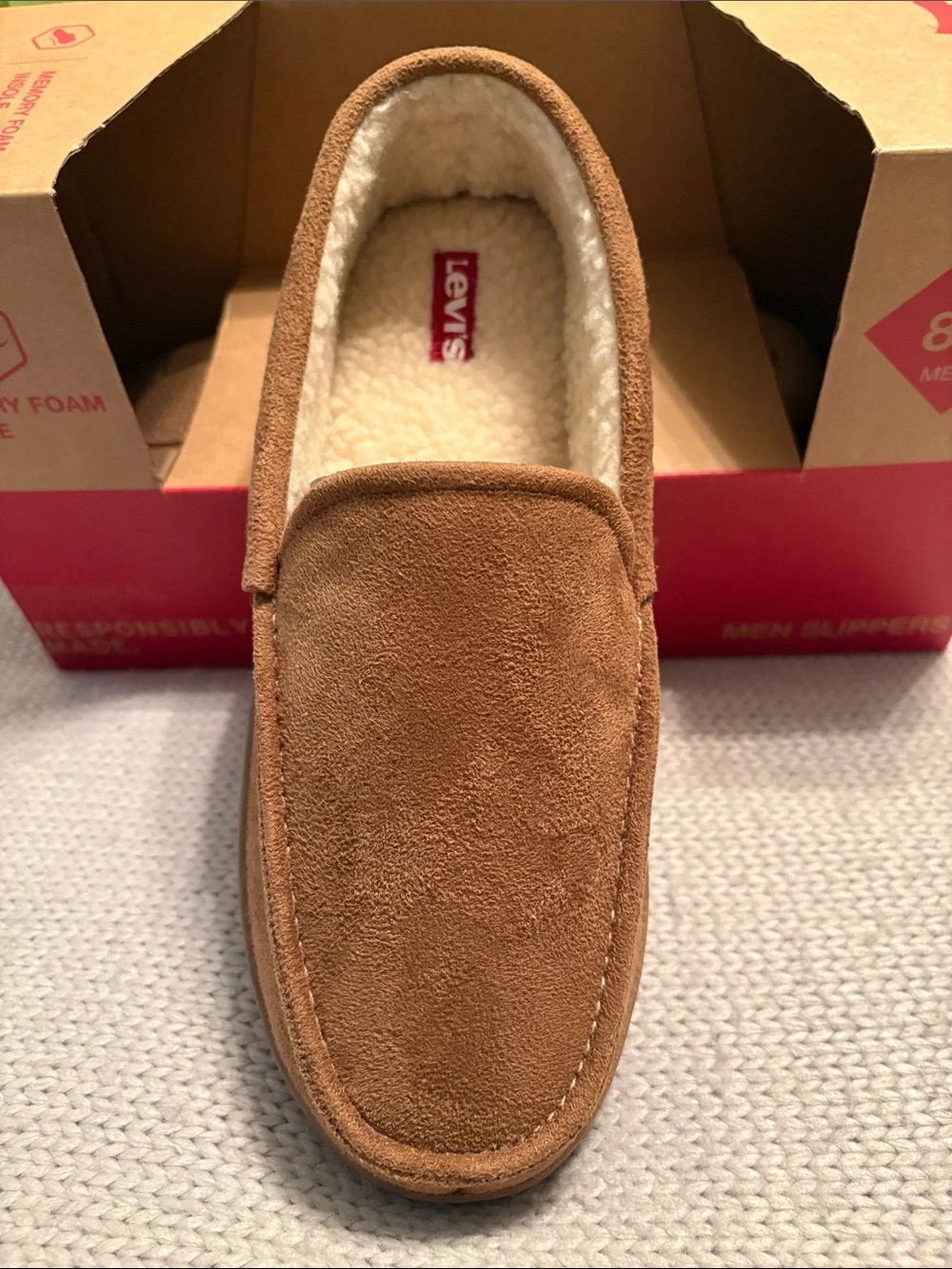 NIB Levi’s Memory Foam Unisex Slippers Size Medium 8-9